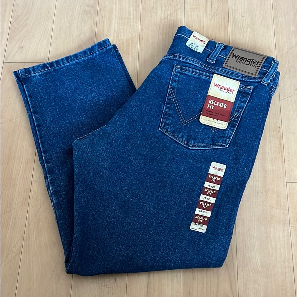 Wrangler Blue Relaxed Jeans Classic comfort 36x30